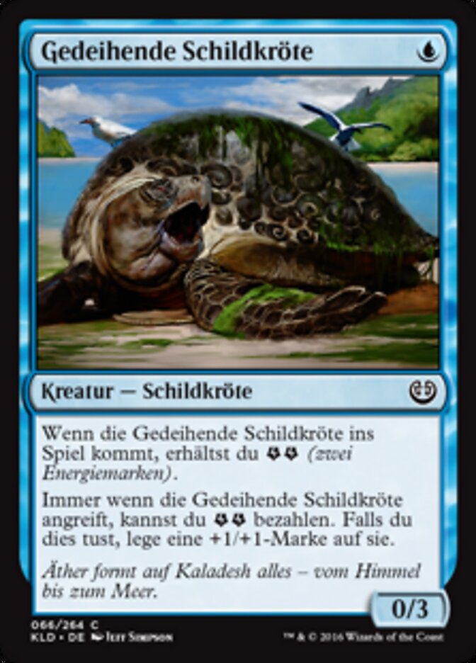 Gedeihende Schildkröte