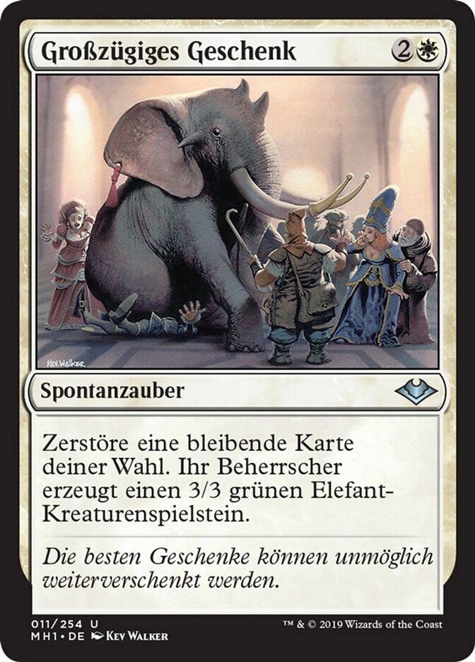 Großzügiges Geschenk