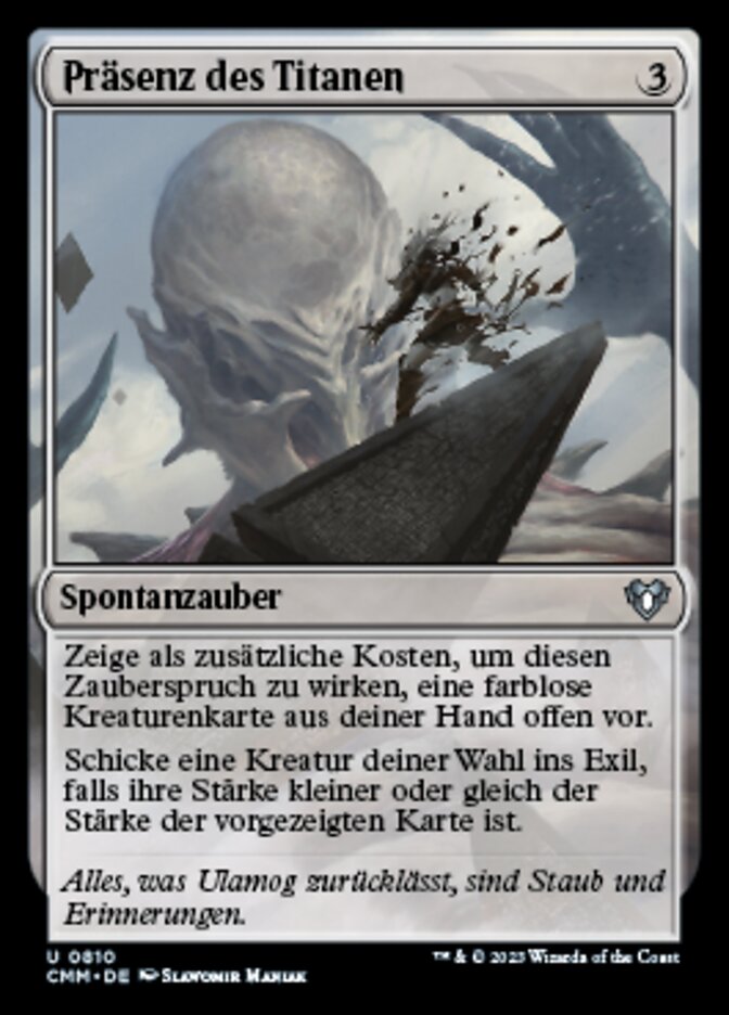 Präsenz des Titanen