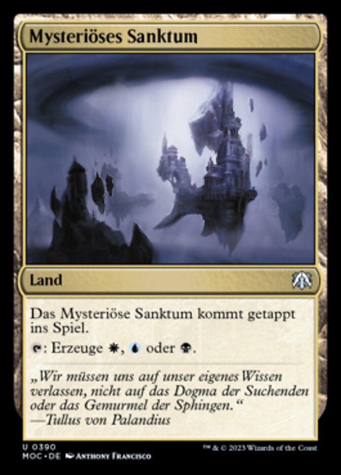 Mysteriöses Sanktum