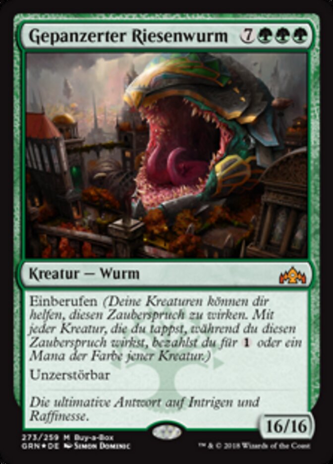 Gepanzerter Riesenwurm