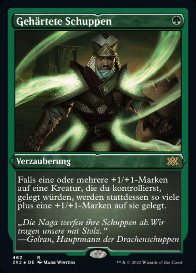 Gehärtete Schuppen