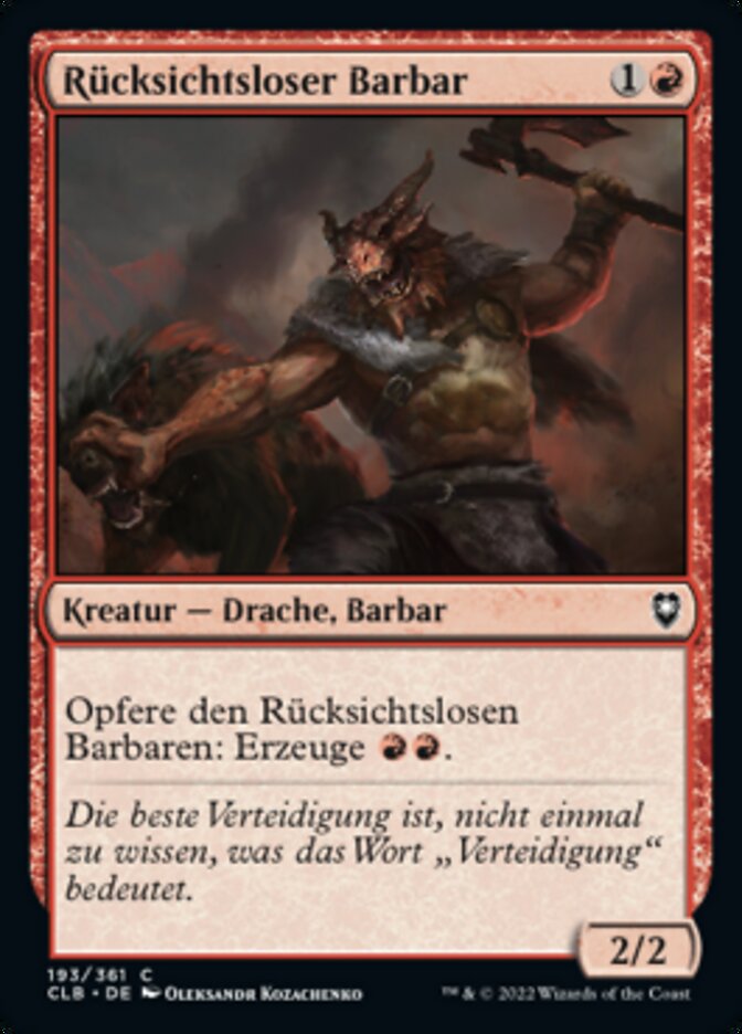 Rücksichtsloser Barbar