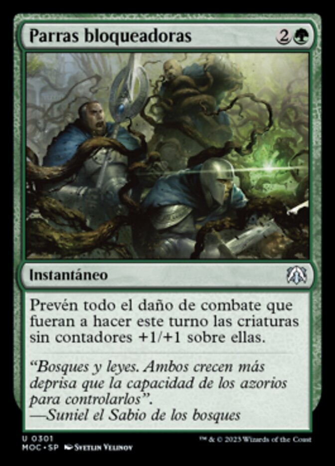 Parras bloqueadoras