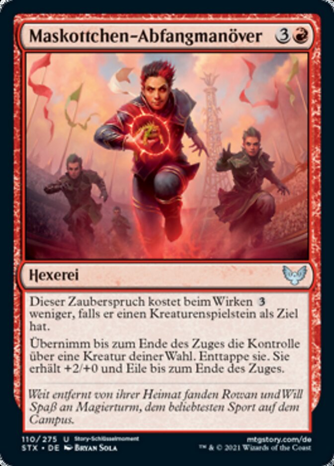 Maskottchen-Abfangmanöver