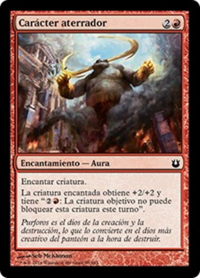 Carácter aterrador
