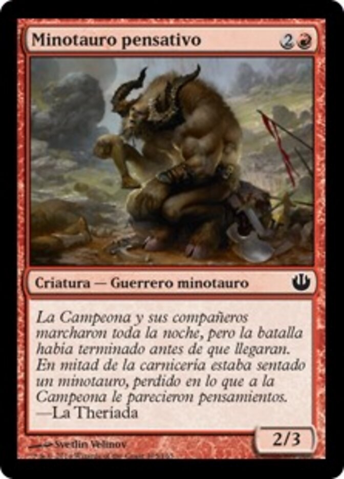 Minotauro pensativo