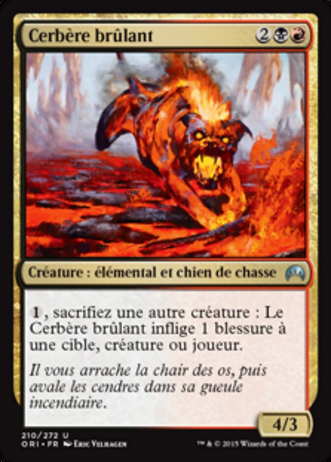 Cerbère brûlant