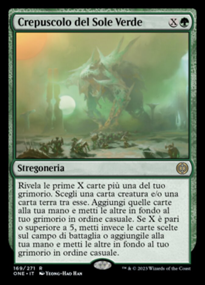 Crepuscolo del Sole Verde