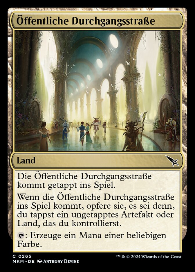 Öffentliche Durchgangsstraße