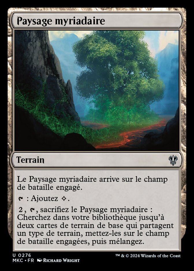 Paysage myriadaire