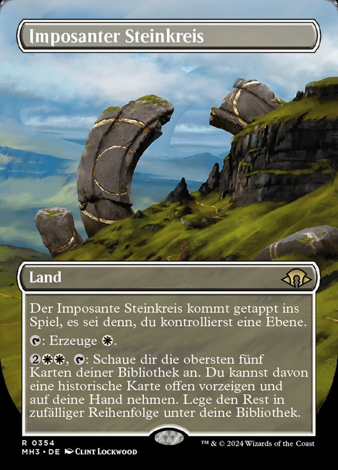 Imposanter Steinkreis
