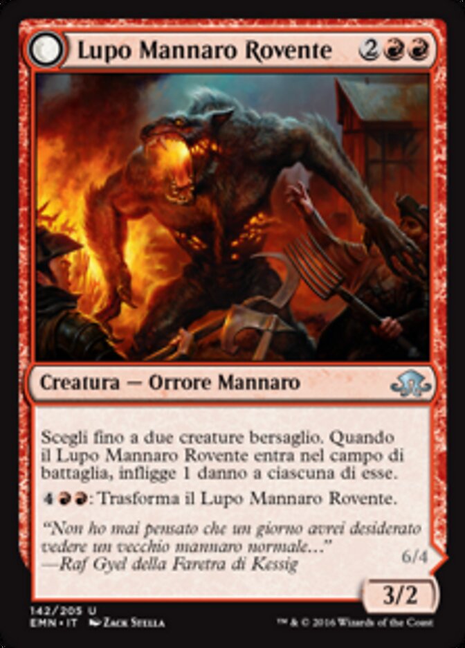 Smoldering Werewolf // Erupting Dreadwolf