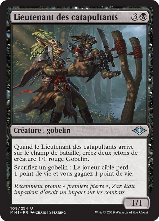 Lieutenant des catapultants