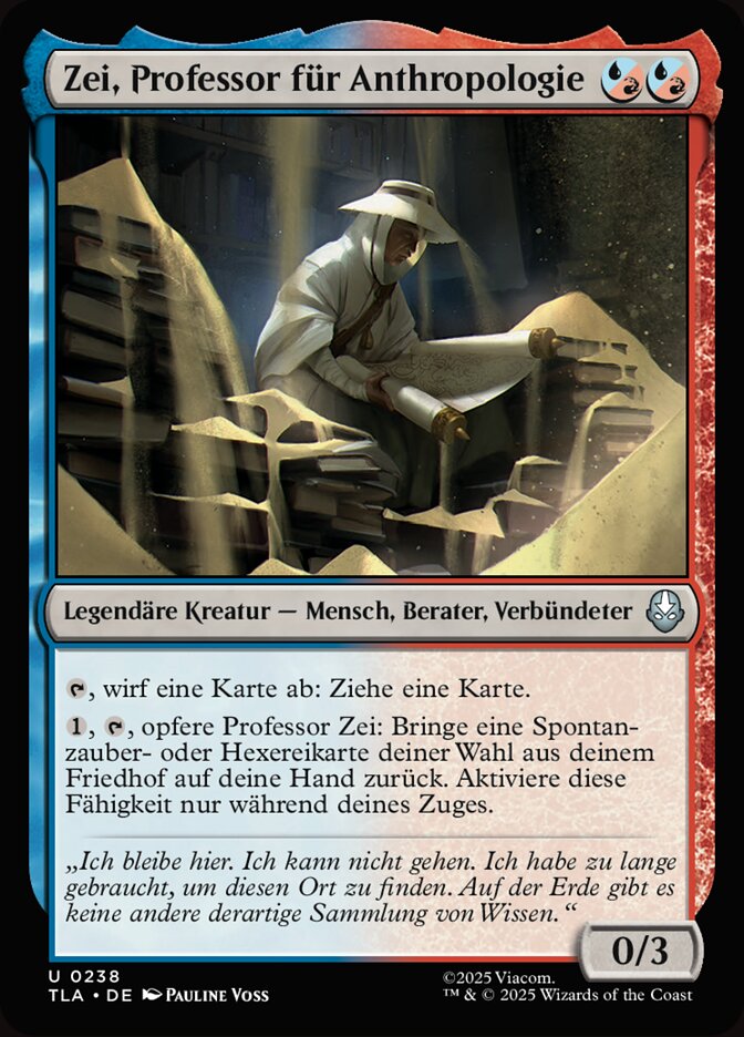 Zei, Professor für Anthropologie
