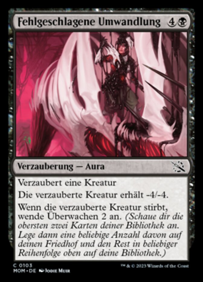 Fehlgeschlagene Umwandlung