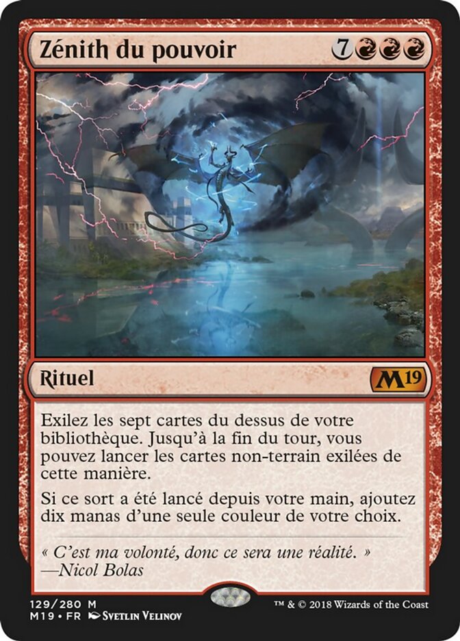 Zénith du pouvoir