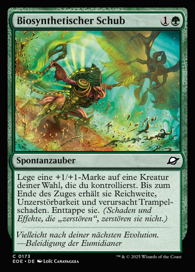 Biosynthetischer Schub
