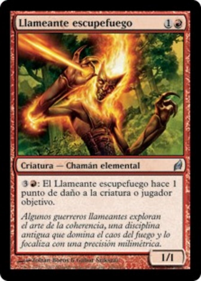 Llameante escupefuego