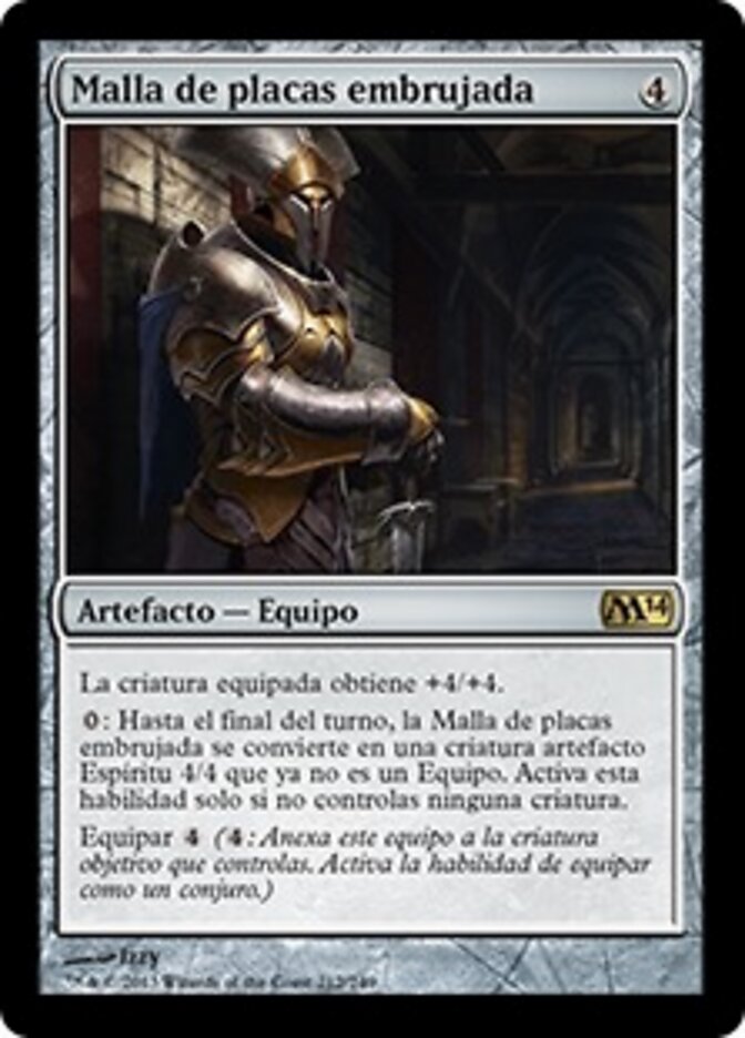 Malla de placas embrujada