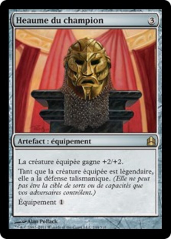 Heaume du champion