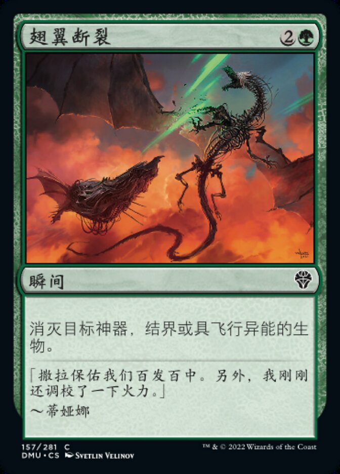 翅翼断裂