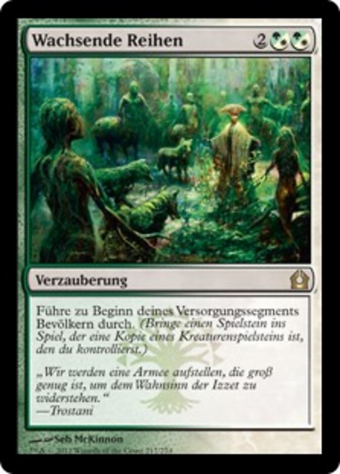 Wachsende Reihen