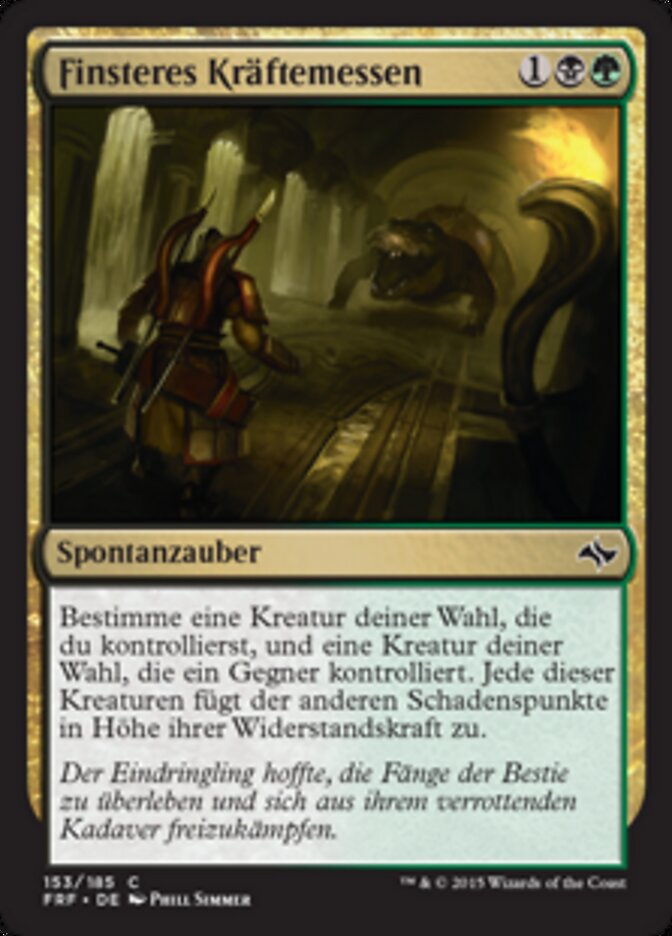 Finsteres Kräftemessen