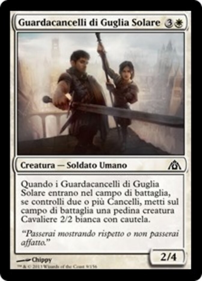 Guardacancelli di Guglia Solare