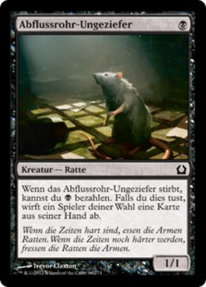 Abflussrohr-Ungeziefer