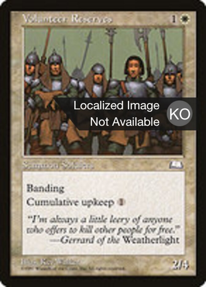 Volunteer Reserves
