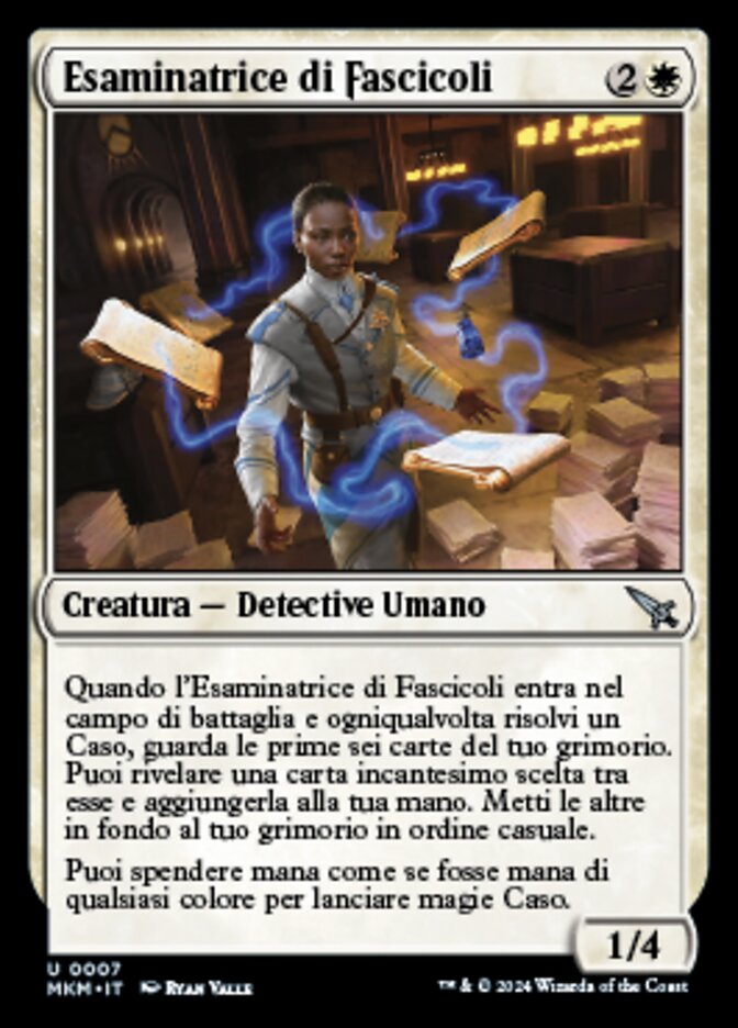 Esaminatrice di Fascicoli