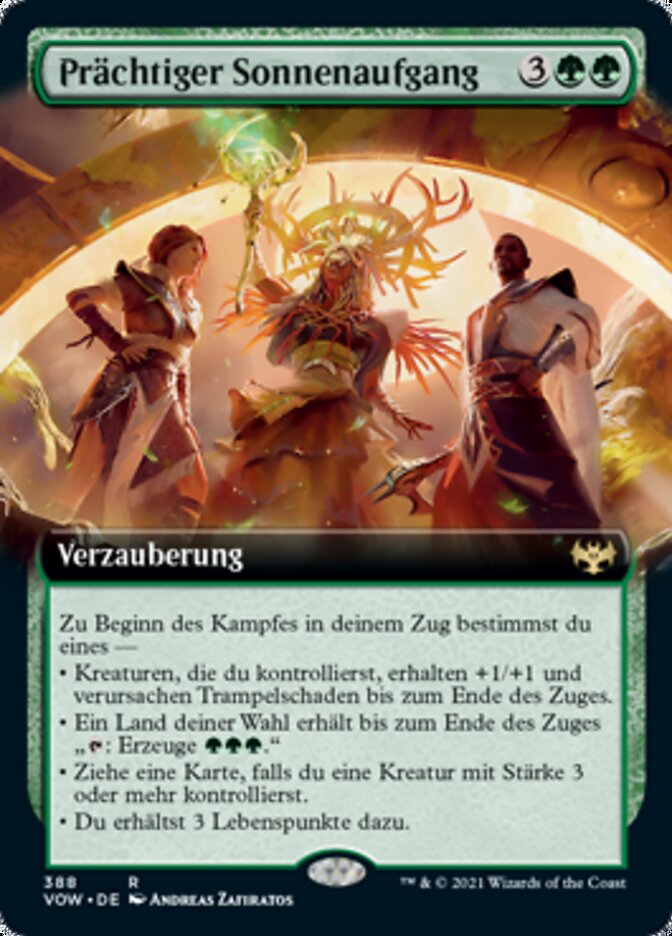 Prächtiger Sonnenaufgang