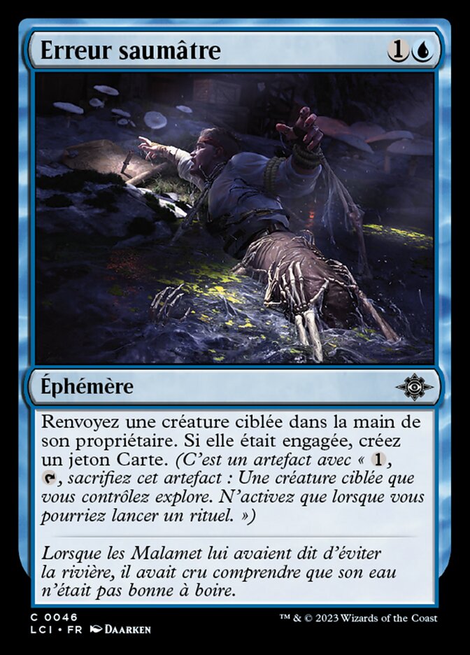 Erreur saumâtre