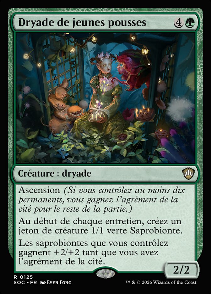 Dryade de jeunes pousses