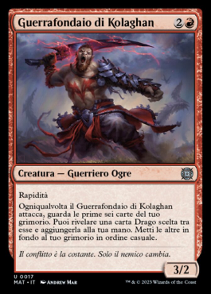 Guerrafondaio di Kolaghan