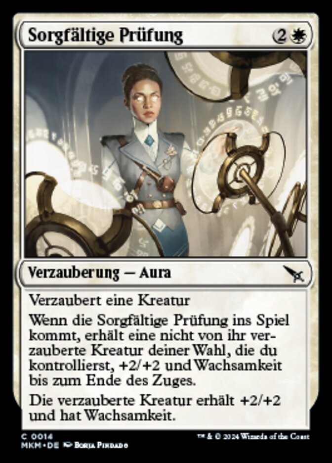 Sorgfältige Prüfung