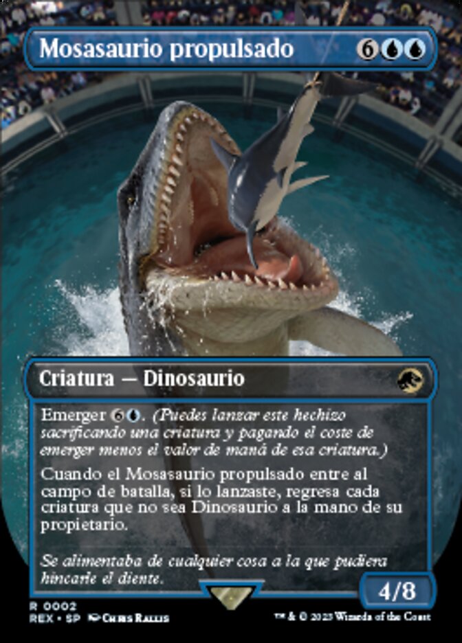Mosasaurio propulsado