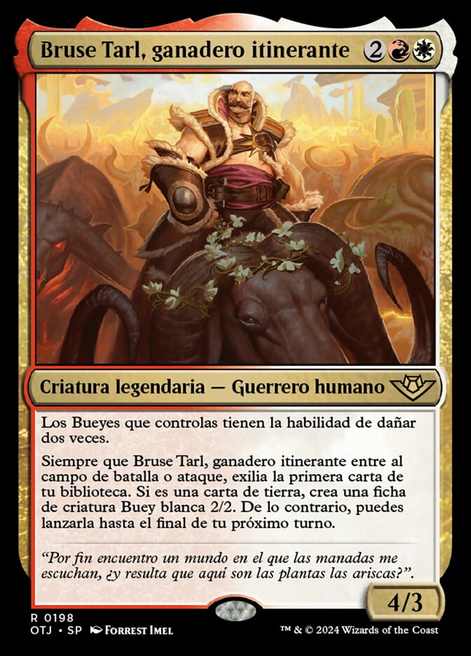 Bruse Tarl, ganadero itinerante