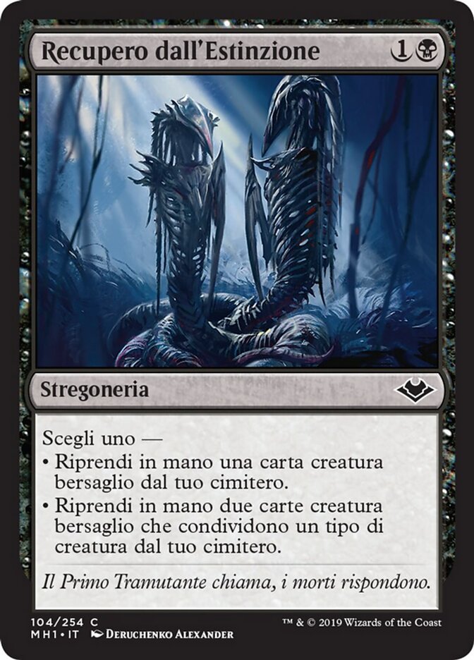 Recupero dall'Estinzione