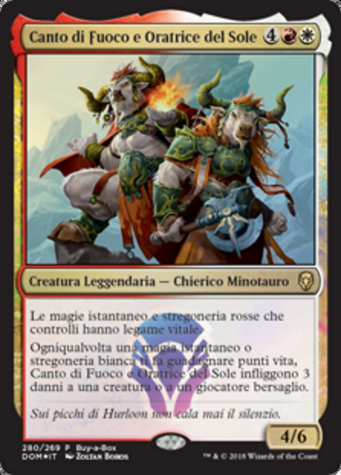 Canto di Fuoco e Oratrice del Sole