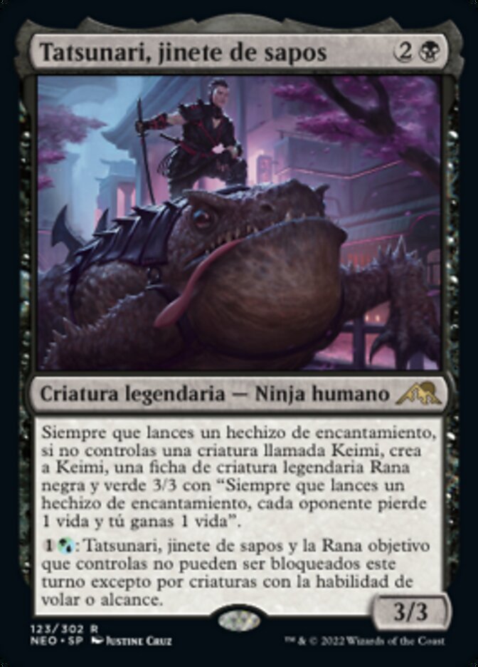 Tatsunari, jinete de sapos