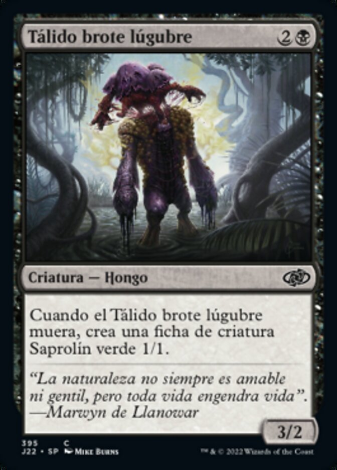 Tálido brote lúgubre