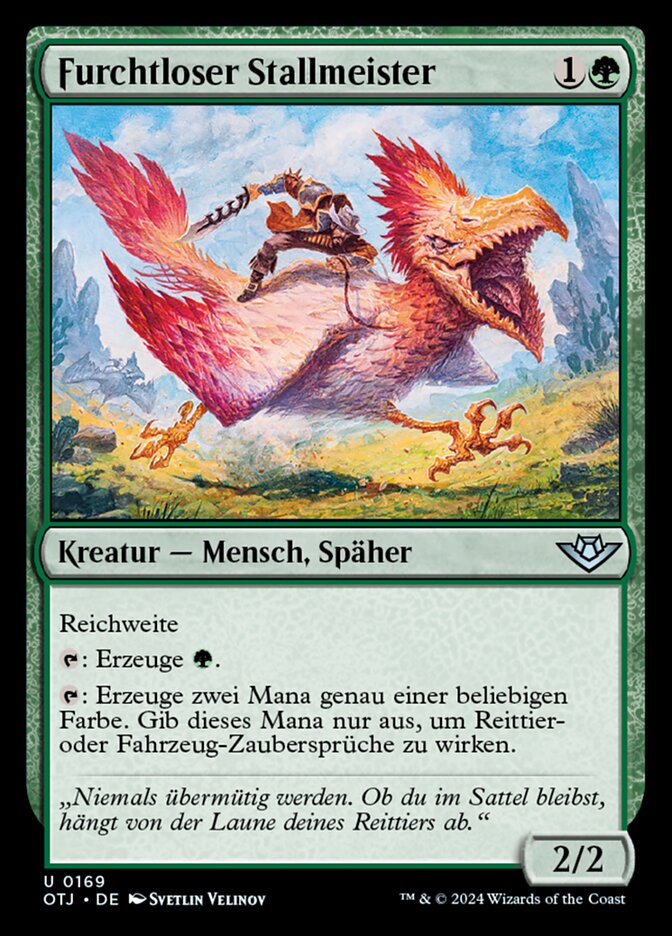 Furchtloser Stallmeister