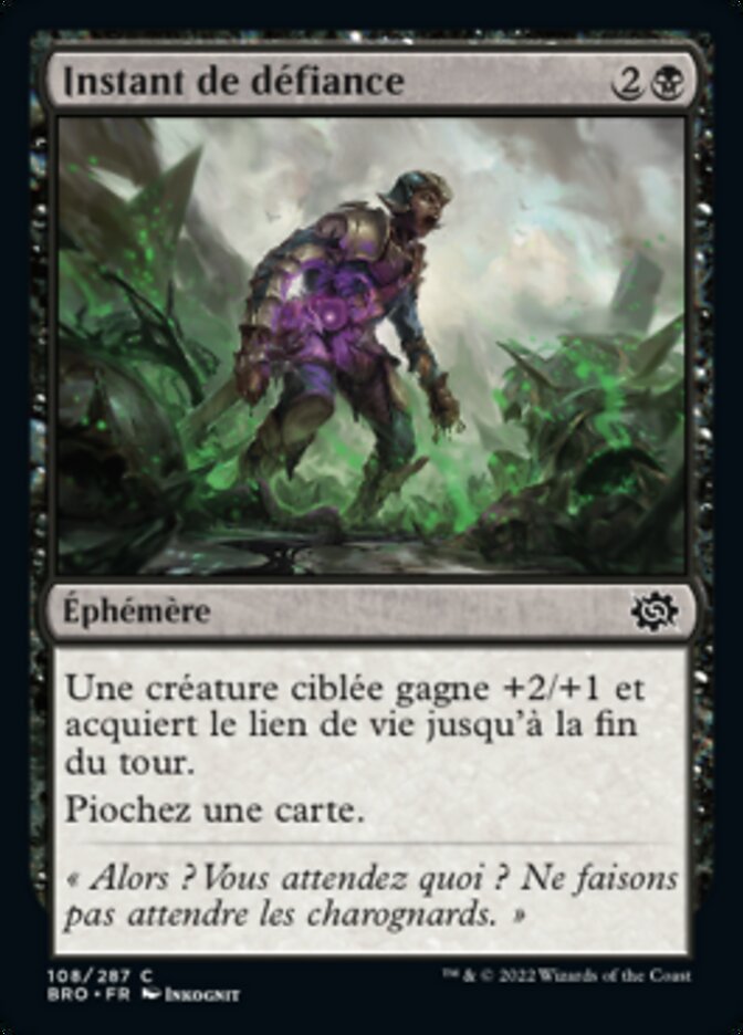 Instant de défiance