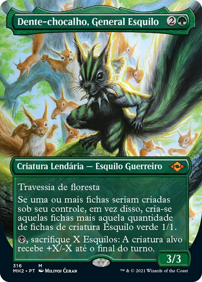 Dente-chocalho, General Esquilo