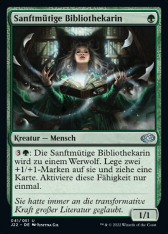 Sanftmütige Bibliothekarin