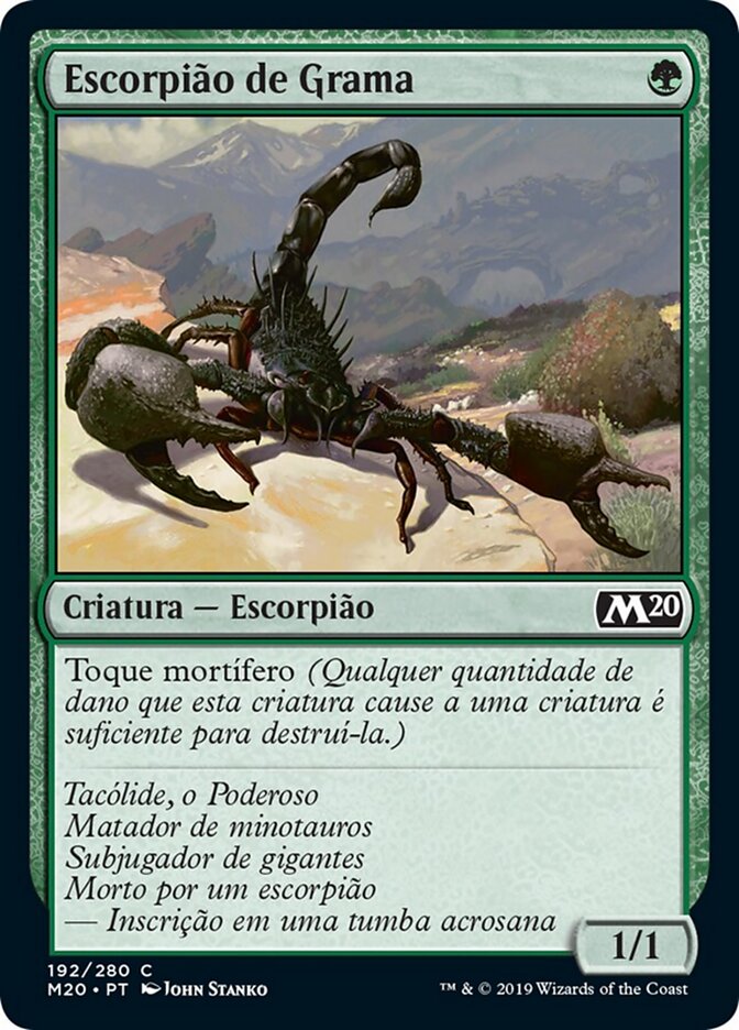 Escorpião de Grama