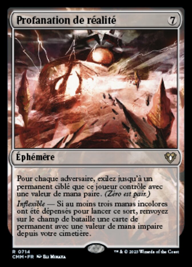 Profanation de réalité
