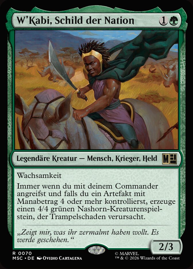 W'Kabi, Schild der Nation